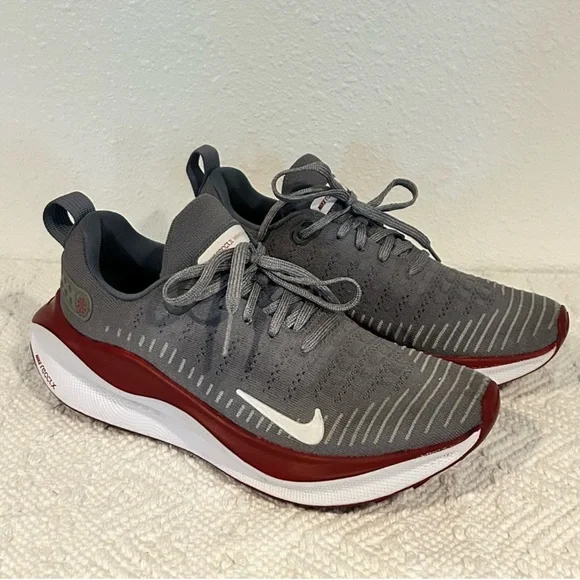 Nike Gray and Red Athletic Shoes - Picture 1 of 7
